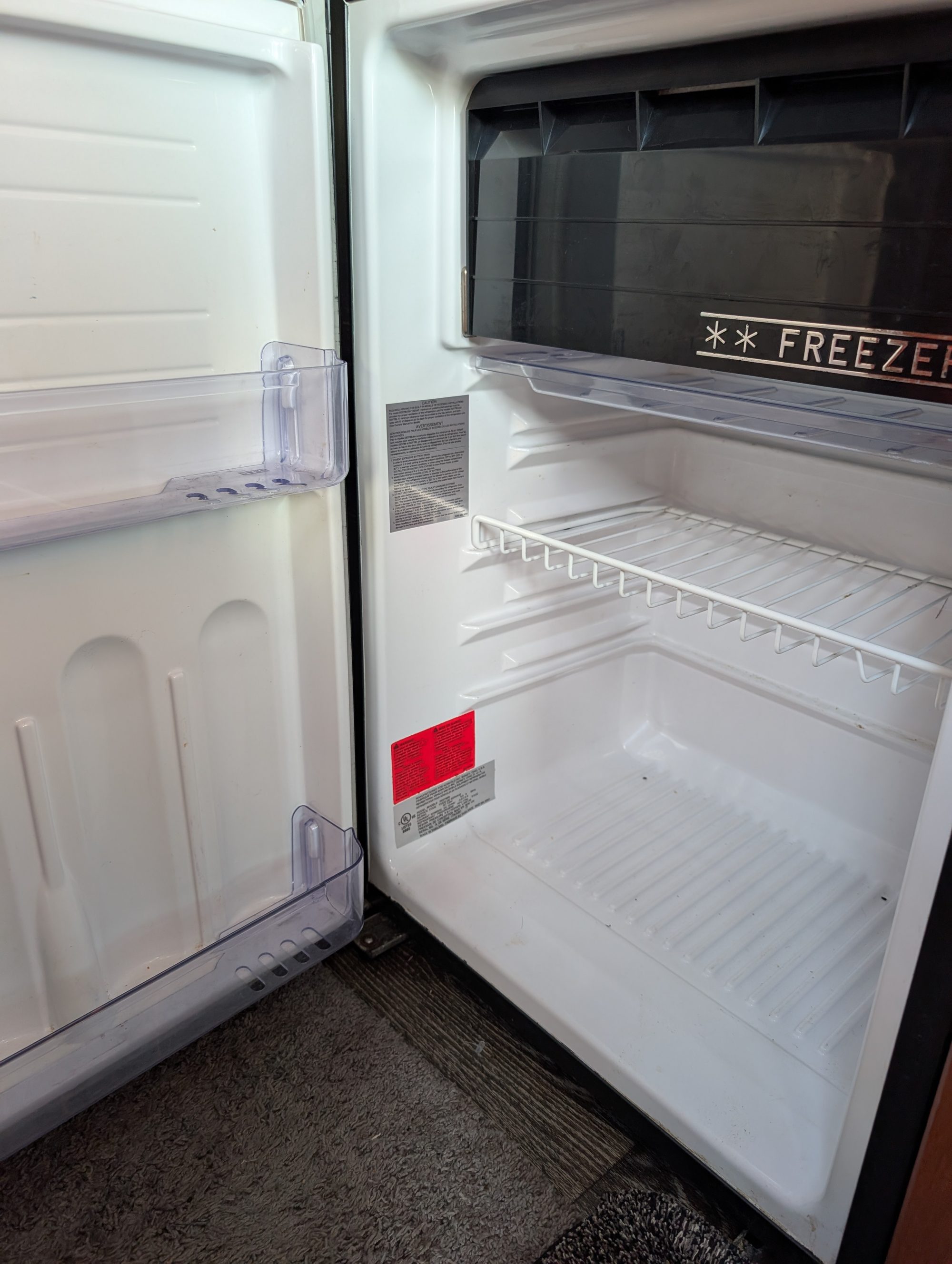 Interior of the refrigerator